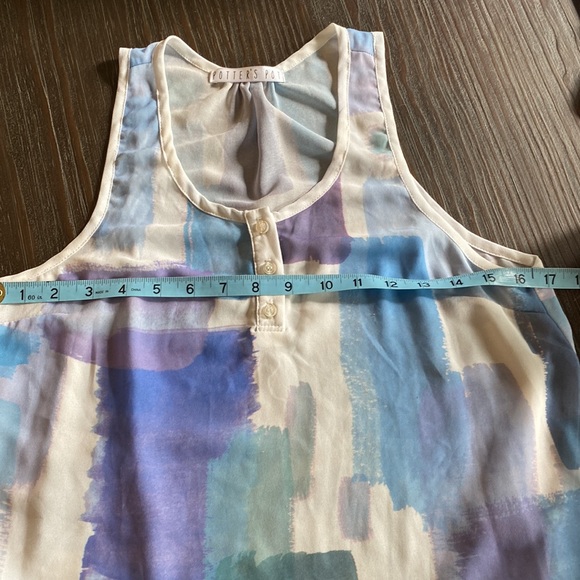 Potters Pot ladies sheer blouse in size medium made in the USA. - Picture 5 of 6